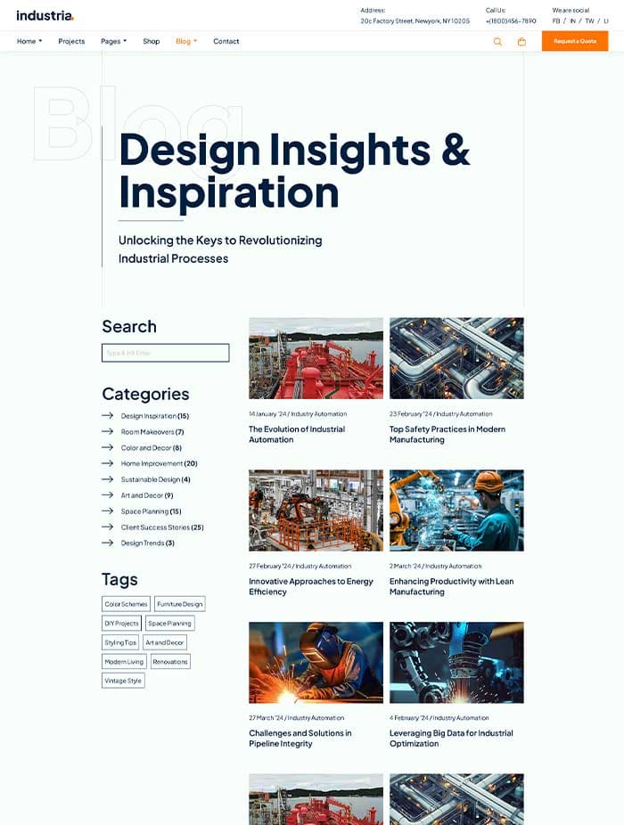 Blog Left Sidebar