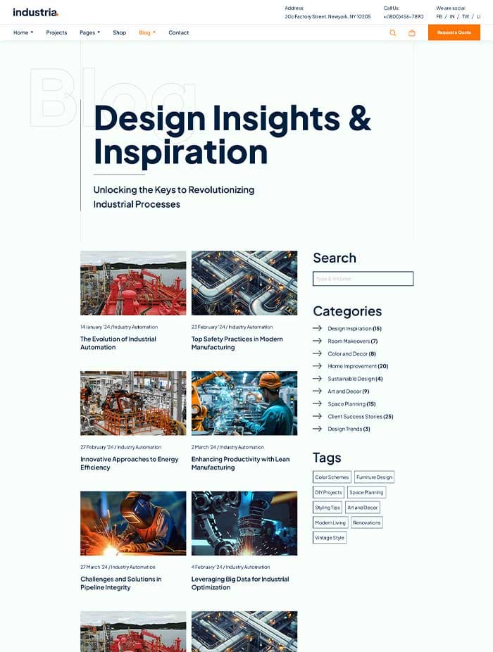 Blog Right Sidebar